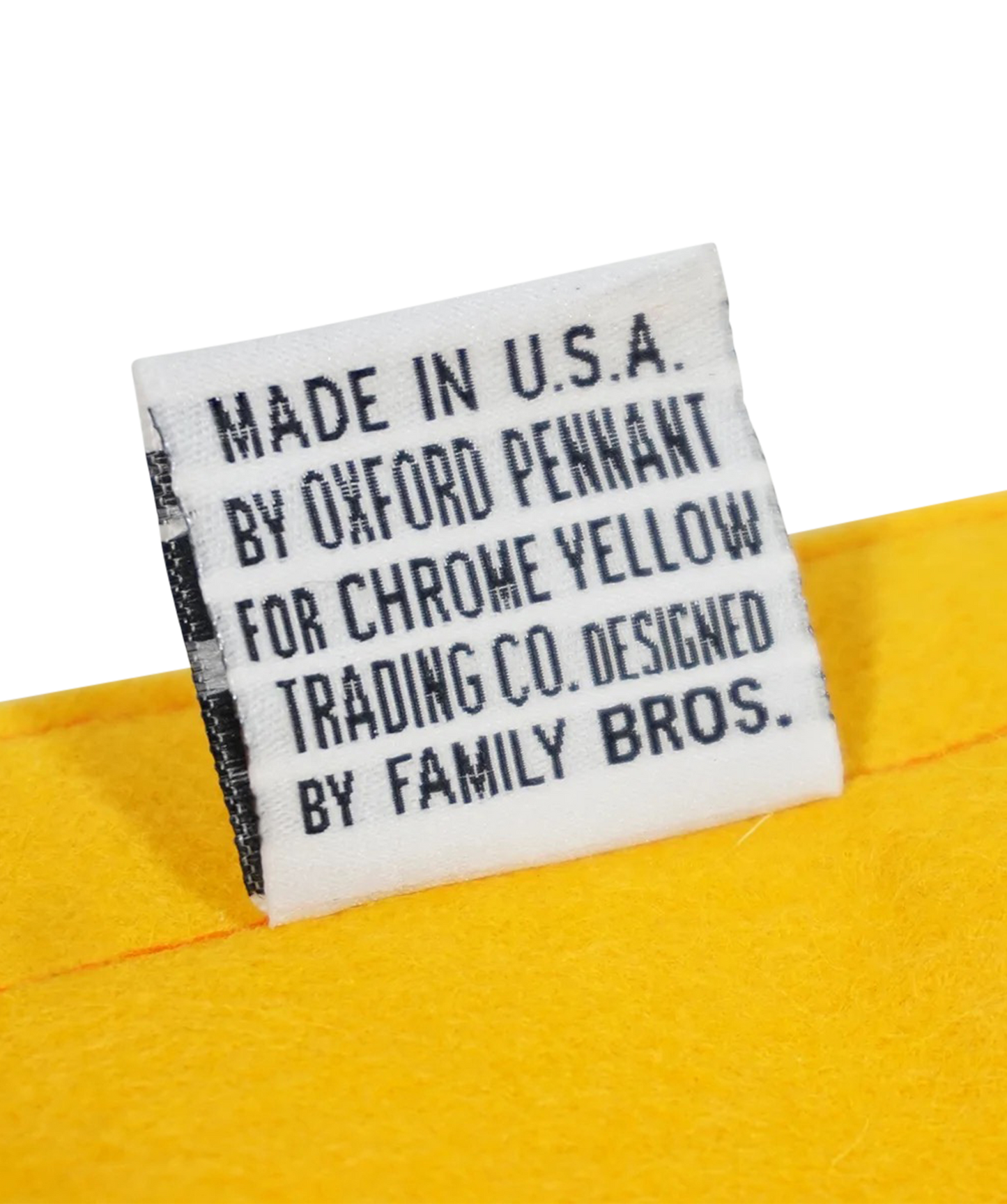 Lost & Found & Lost Again Camp Flag • Chrome Yellow x Office of Brothers x Oxford Pennant Original