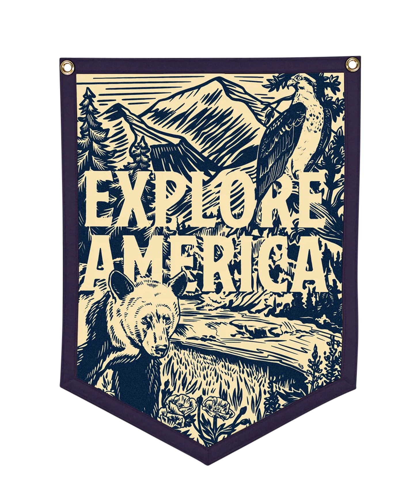 Explore America Camp Flag