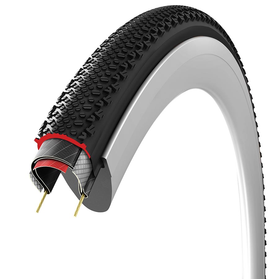 Vittoria Terreno T50 Mixed Tire - 700 x 40 Tubeless Folding BLK Gravel Endurance Graphene G2.0