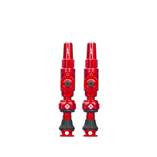 Muc-Off Big Bore Hybrid Tubeless Valve 60mm Pair - Red-Goodwynn's