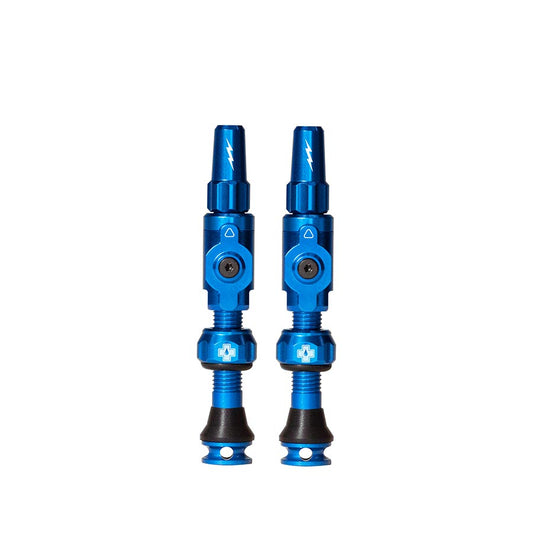 Muc-Off Big Bore Hybrid Tubeless Valve 65mm Pair - Blue-Goodwynn's