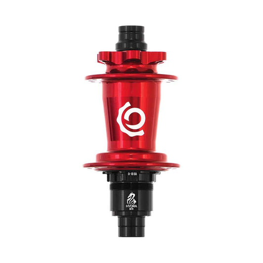 Industry Nine Hydra Classic Boost 6B Disc Hub Rear 28H 12mm TA 148mm Shimano Micro Spline Red-Goodwynn's