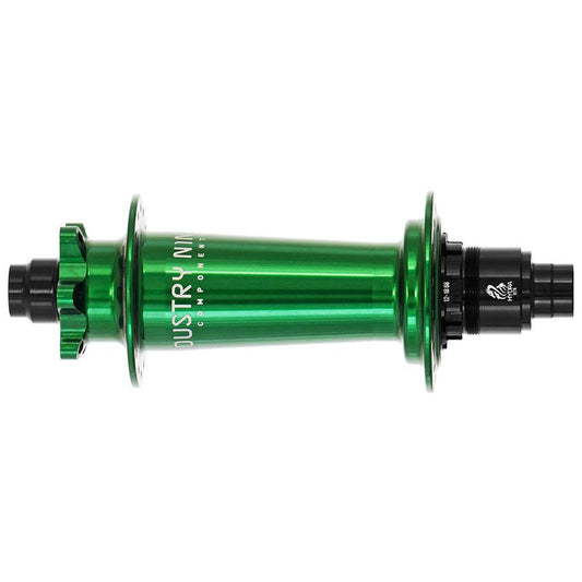 Industry Nine Hydra Classic Boost 6B Disc Hub Rear 32H 12mm TA 148mm Shimano Micro Spline Green-Goodwynn's