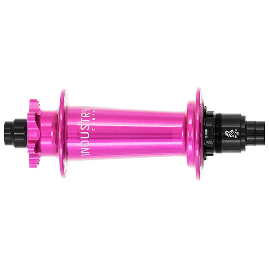 Industry Nine Hydra Classic Boost 6B Disc Hub Rear 28H 12mm TA 148mm SRAM XD Pink-Goodwynn's