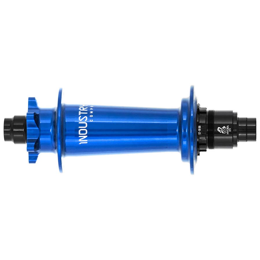 Industry Nine Hydra Classic Boost 6B Disc Hub Rear 28H 12mm TA 148mm Shimano Micro Spline Blue