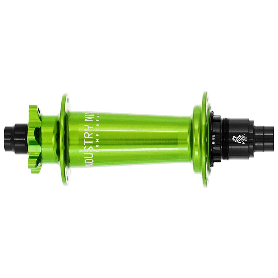 Industry Nine Hydra Classic Boost 6B Disc Hub Rear 28H 12mm TA 148mm Shimano Micro Spline Lime Green-Goodwynn&#39;sGoodwynn&#39;s