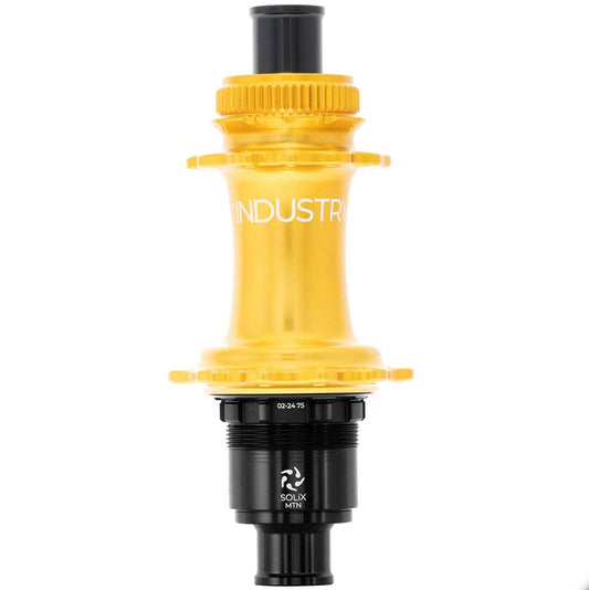 Industry Nine Solix M Classic Rear XD Disc Hub Rear 24H 12mm TA 148mm SRAM XD Gold-Goodwynn's