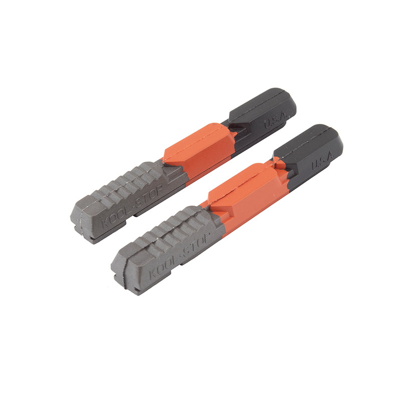 Koolstop V-Brake Pad Inserts  Triple Black/Red/Grey