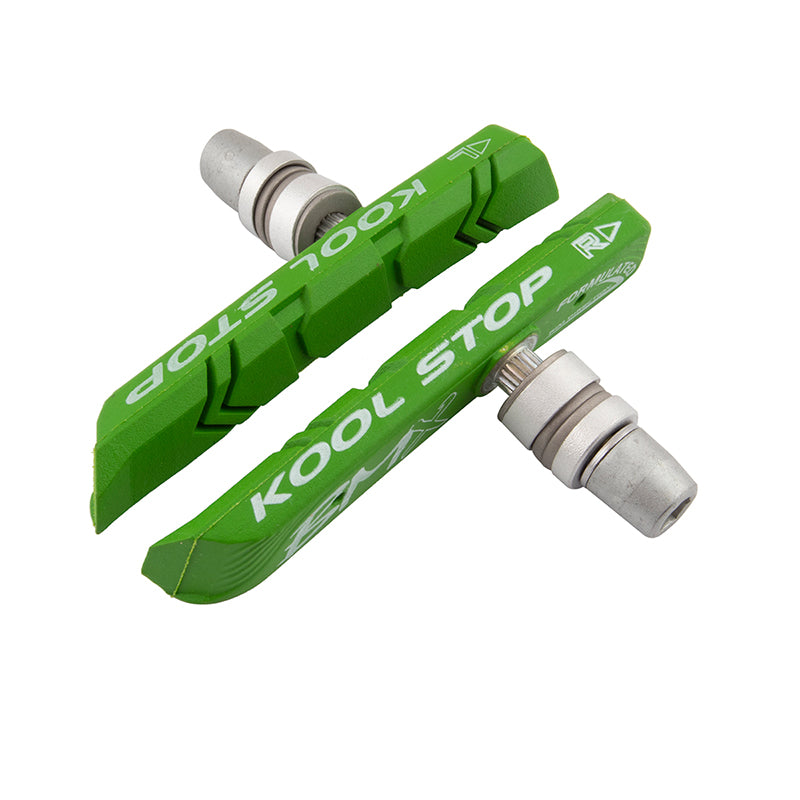 Koolstop BMX Brake Pads 1 Pair 78.5mm Standard Green Kool-Stop Offset