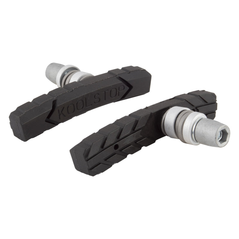 Koolstop AT Threaded Pad 1 Pair Standard Black Silver Kool Stop Offset