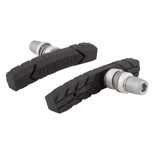 Koolstop AT Threaded Pad 1 Pair Standard Black Silver Kool Stop Offset-Goodwynn's