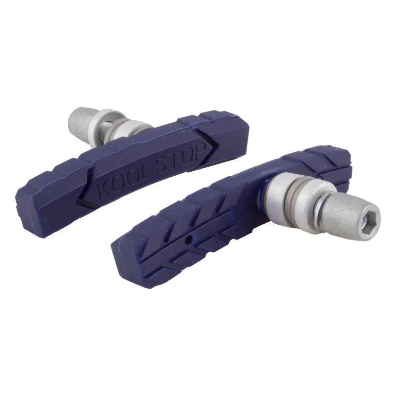 Koolstop AT Threaded Pad 1 Pair Standard Dark Blue Silver Kool Stop Offset