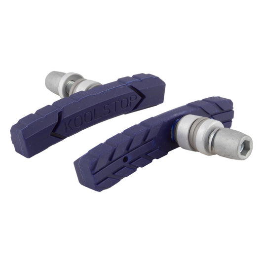 Koolstop AT Threaded Pad 1 Pair Standard Dark Blue Silver Kool Stop Offset-Goodwynn's