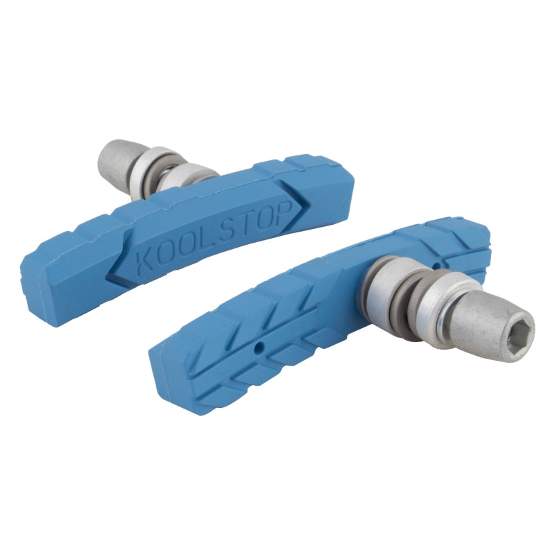 Koolstop AT Threaded Pad 1 Pair Standard Light Blue Silver Kool Stop Offset