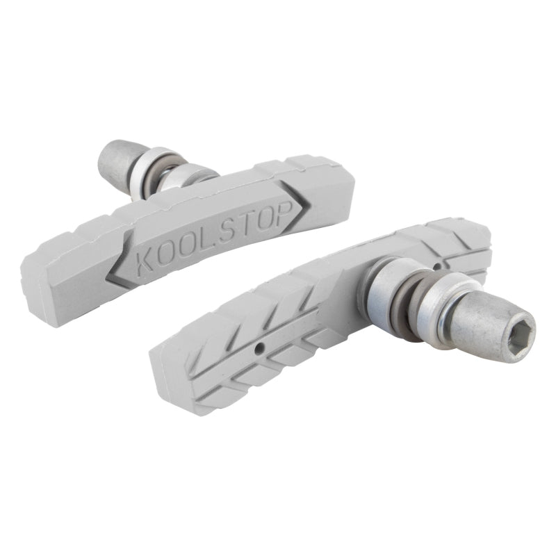 Koolstop AT Threaded Pad 1 Pair Standard White Silver Kool Stop Offset