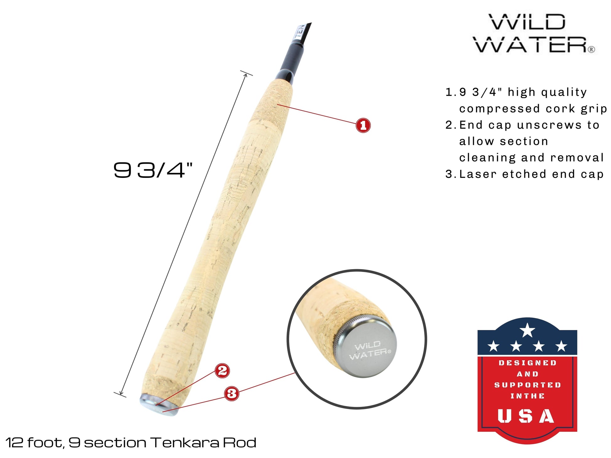 Wild Water Fly Fishing 12' Tenkara Rod-Goodwynn&#39;sGoodwynn&#39;s