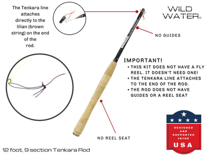 Wild Water Fly Fishing 12' Tenkara Rod