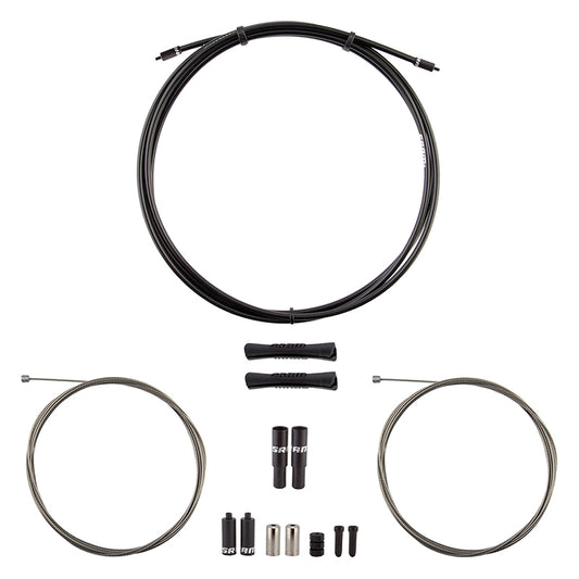 Sram SlickWire Brake Cable Kit V2 Front and Rear 1350mm/2350mm 1.5mm SS Black MTB Compressionless-Goodwynn's