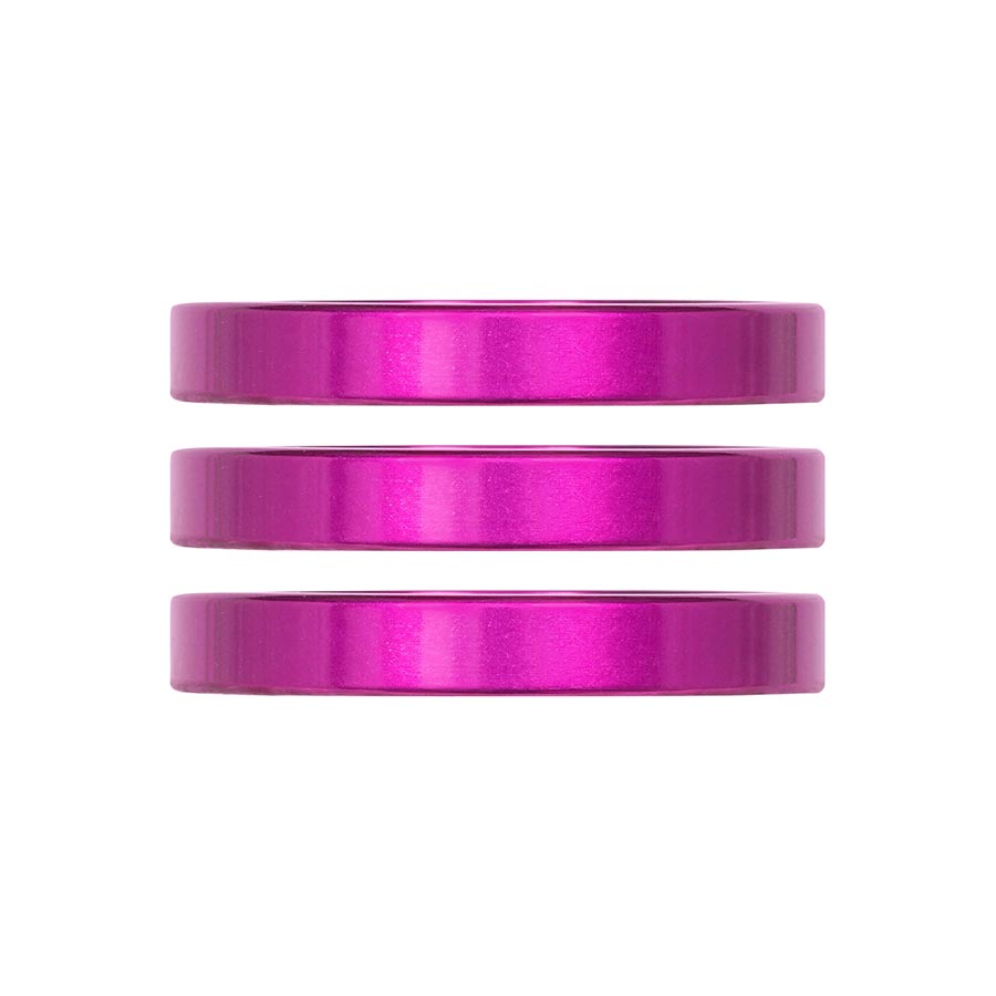 Industry Nine iRiX Headset Spacer 1-1/8 Height: 5mm Aluminum Purple 3pcs-Goodwynn&#39;sGoodwynn&#39;s