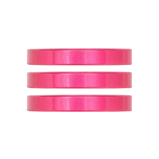 Industry Nine iRiX Headset Spacer 1-1/8 Height: 5mm Aluminum Pink 3pcs-Goodwynn's