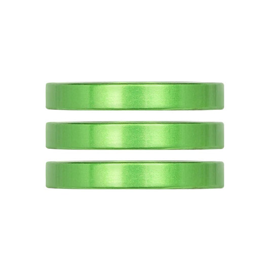 Industry Nine iRiX Headset Spacer 1-1/8 Height: 5mm Aluminum Lime 3pcs-Goodwynn's