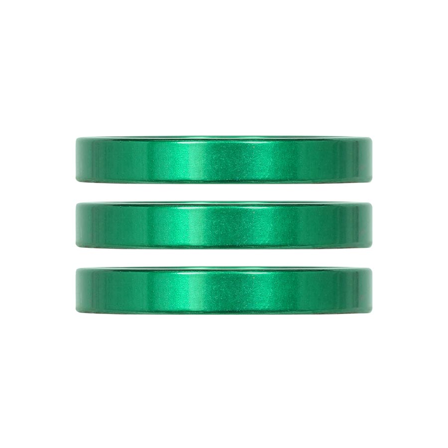 Industry Nine iRiX Headset Spacer 1-1/8 Height: 5mm Aluminum Green 3pcs-Goodwynn&#39;sGoodwynn&#39;s