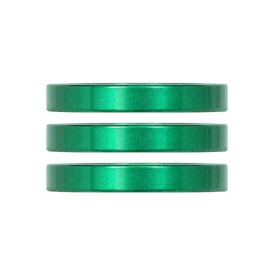 Industry Nine iRiX Headset Spacer 1-1/8 Height: 5mm Aluminum Green 3pcs-Goodwynn's