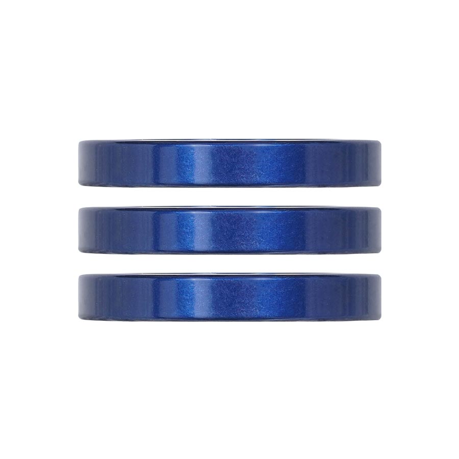 Industry Nine iRiX Headset Spacer 1-1/8 Height: 5mm Aluminum Blue 3pcs