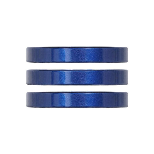 Industry Nine iRiX Headset Spacer 1-1/8 Height: 5mm Aluminum Blue 3pcs-Goodwynn's