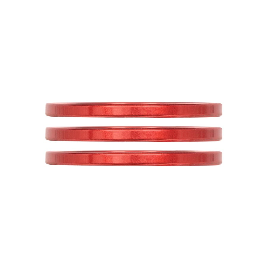 Industry Nine iRiX Headset Spacer 1-1/8 Height: 2.5mm Aluminum Red 3pcs-Goodwynn&#39;sGoodwynn&#39;s