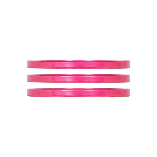 Industry Nine iRiX Headset Spacer 1-1/8 Height: 2.5mm Aluminum Pink 3pcs-Goodwynn's