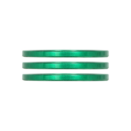 Industry Nine iRiX Headset Spacer 1-1/8 Height: 2.5mm Aluminum Green 3pcs-Goodwynn's