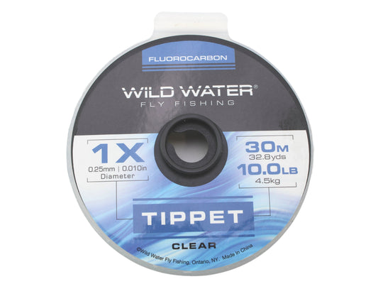 Wild Water Fly Fishing Fluorocarbon Tippet Spool 1X, 30m-Goodwynn's