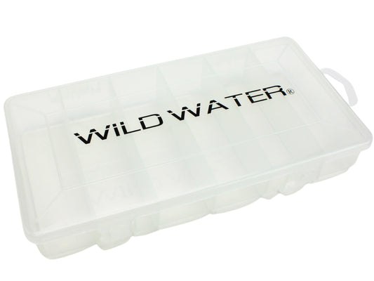 Wild Water Fly Fishing Large 6 Section Clear Fly Box-Goodwynn's