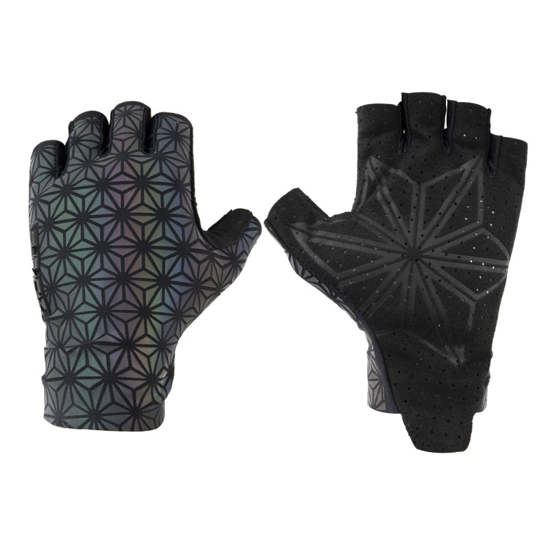 Supacaz SupaG Short Glove Fingerless Glove MD Unisex Oil Slick Yes-Goodwynn&#39;sGoodwynn&#39;s