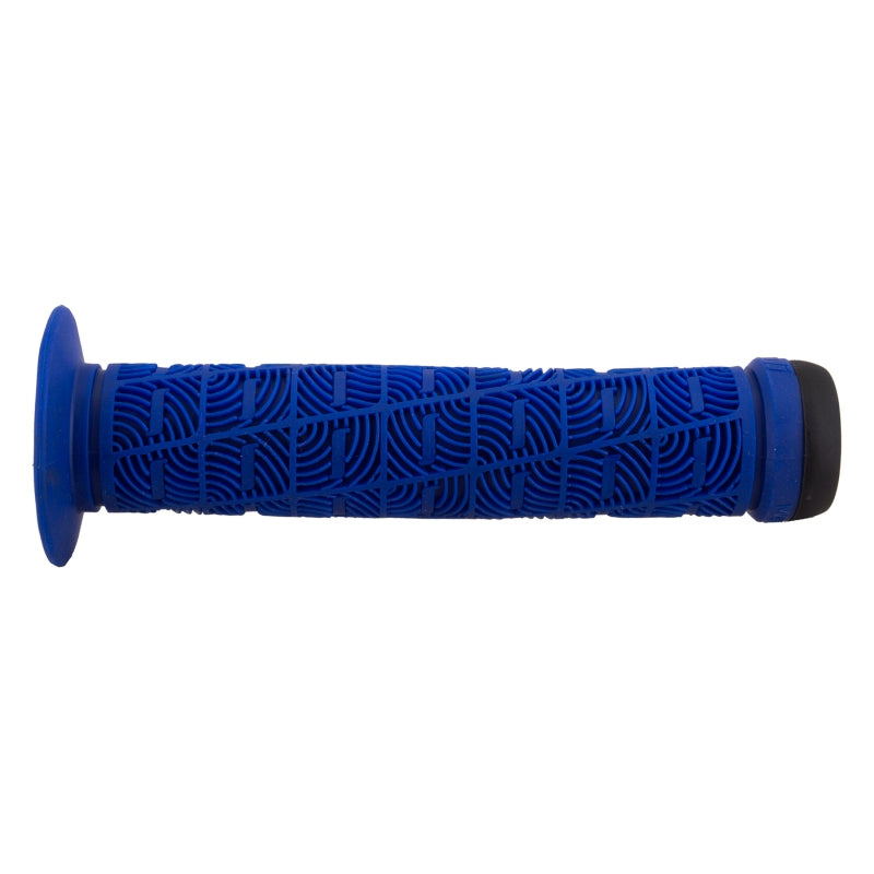 Odi O-Grip SinglePly BMX Grips Black/Blue 143mm w/ Flange-Goodwynn&#39;sGoodwynn&#39;s