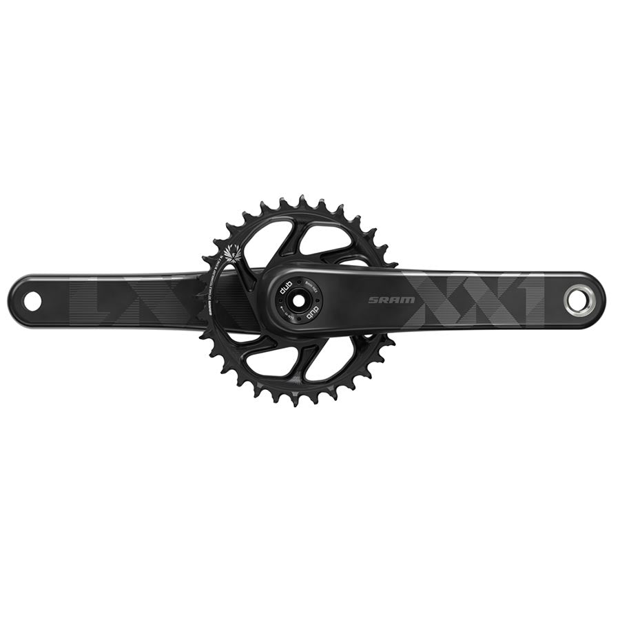 SRAM XX1 Eagle DUB Crankset Speed: 11/12 Spindle: 28.99mm BCD: Direct Mount 30 DUB 175mm Black Fat Bike