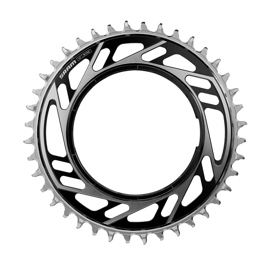 SRAM RED XPLR X-Sync Thread Mount Chainring -  42t 12/13-Speed Thread Mount For RED XPLR AXS PM Spider 6.5mm Offset BLK/Silver E1-Goodwynn&#39;sGoodwynn&#39;s