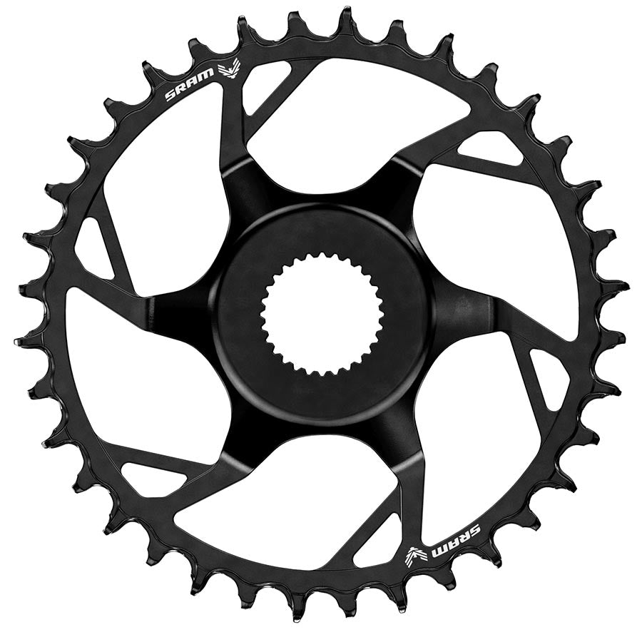 SRAM Bosch DU38 T-Type Chainring Teeth: 38 Speed: 12 BCD: Direct Mount Bosch DU38 Steel Black