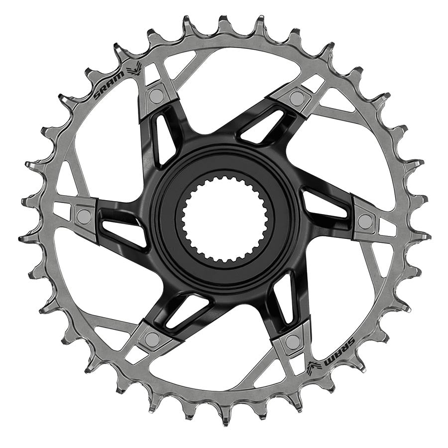 SRAM Bosch DU38 XX T-Type Chainring Teeth: 34 Speed: 12 BCD: Direct Mount Bosch DU38 Steel Black-Goodwynn&#39;sGoodwynn&#39;s