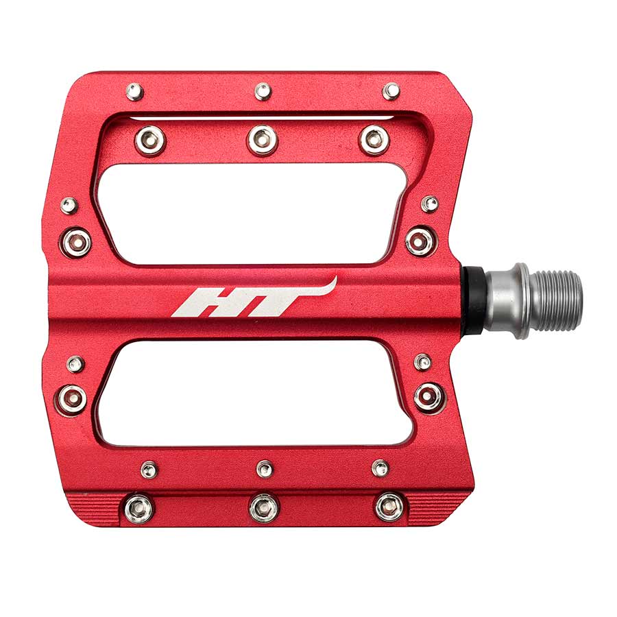 HT Components AN14A Nano Platform Pedals Body: Aluminum Spindle: Cr-Mo 9/16 Red Pair-Goodwynn&#39;sGoodwynn&#39;s