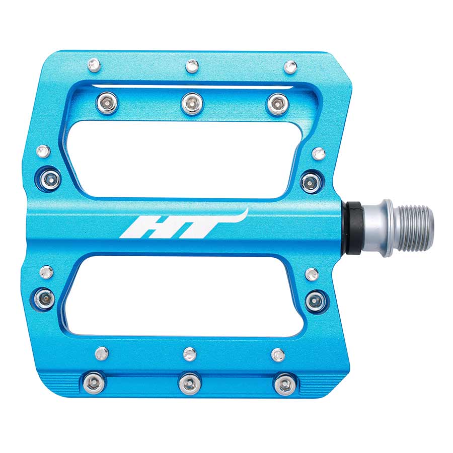 HT Components AN14A Nano Platform Pedals Body: Aluminum Spindle: Cr-Mo 9/16 Blue Pair-Goodwynn&#39;sGoodwynn&#39;s