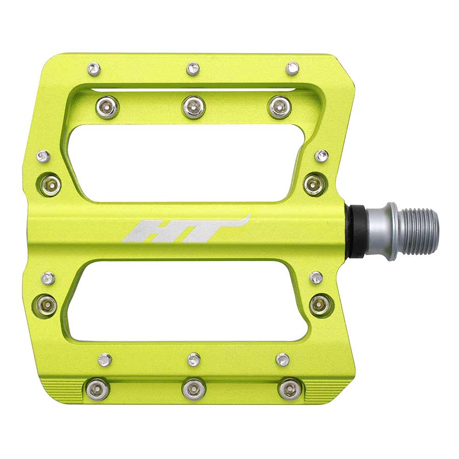 HT Components AN14A Nano Platform Pedals Body: Aluminum Spindle: Cr-Mo 9/16 Green Pair-Goodwynn&#39;sGoodwynn&#39;s