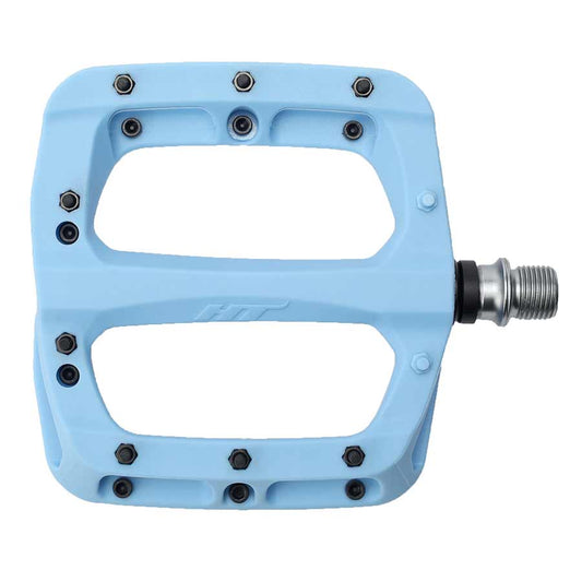 HT Components PA03A Nano P Platform Pedals Body: Nylon Spindle: Cr-Mo 9/16 Blue Pair-Goodwynn's