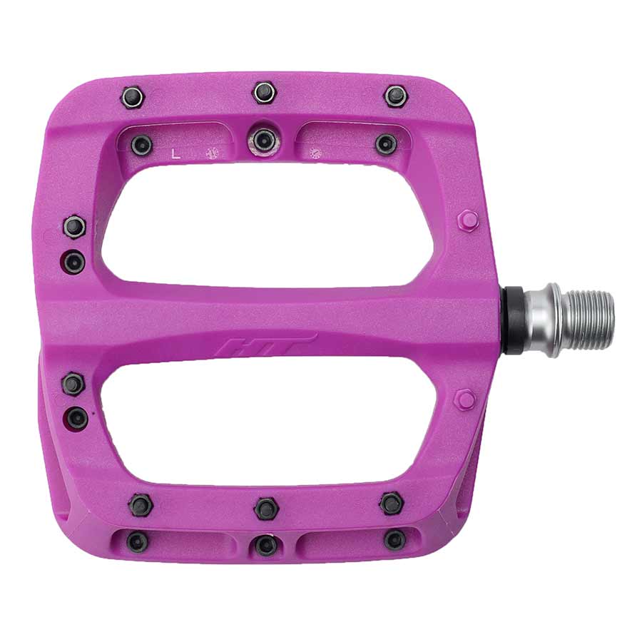 HT Components PA03A Nano P Platform Pedals Body: Nylon Spindle: Cr-Mo 9/16 Purple Pair-Goodwynn&#39;sGoodwynn&#39;s