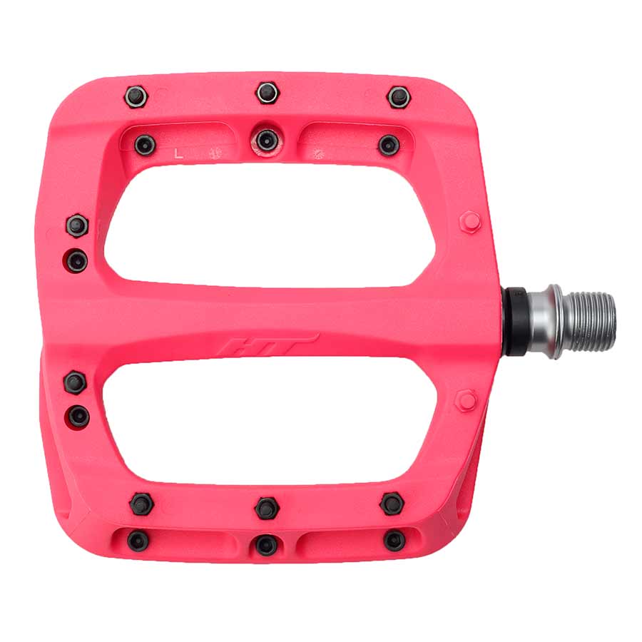 HT Components PA03A Nano P Platform Pedals Body: Nylon Spindle: Cr-Mo 9/16 Pink Pair-Goodwynn&#39;sGoodwynn&#39;s