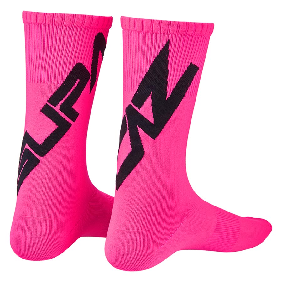 Supacaz SupaSox Twisted Socks Black/Neon Pink M Pair-Goodwynn&#39;sGoodwynn&#39;s