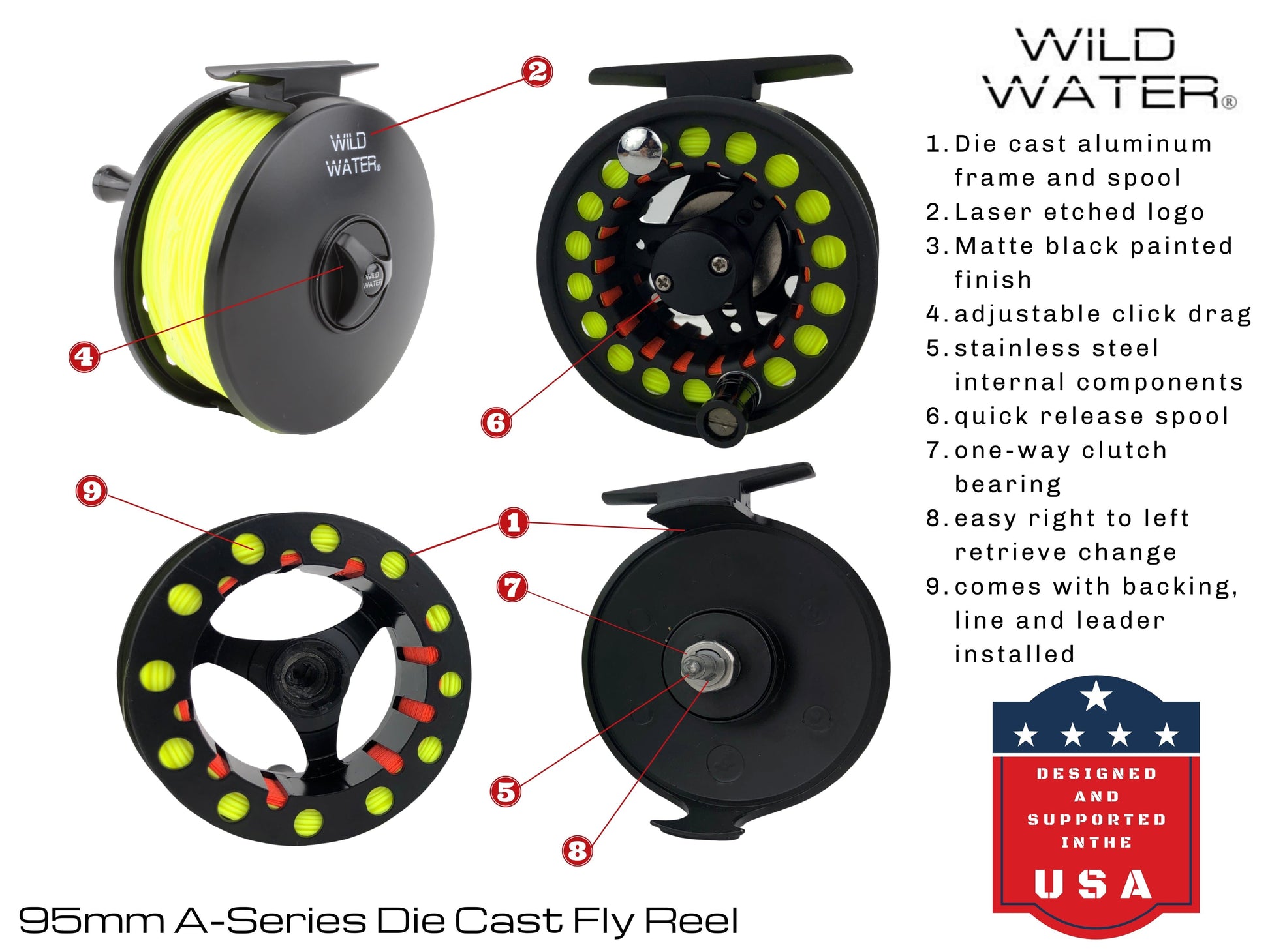 Wild Water Die Cast 7 Weight or 8 Weight Fly Reel-Goodwynn&#39;sGoodwynn&#39;s