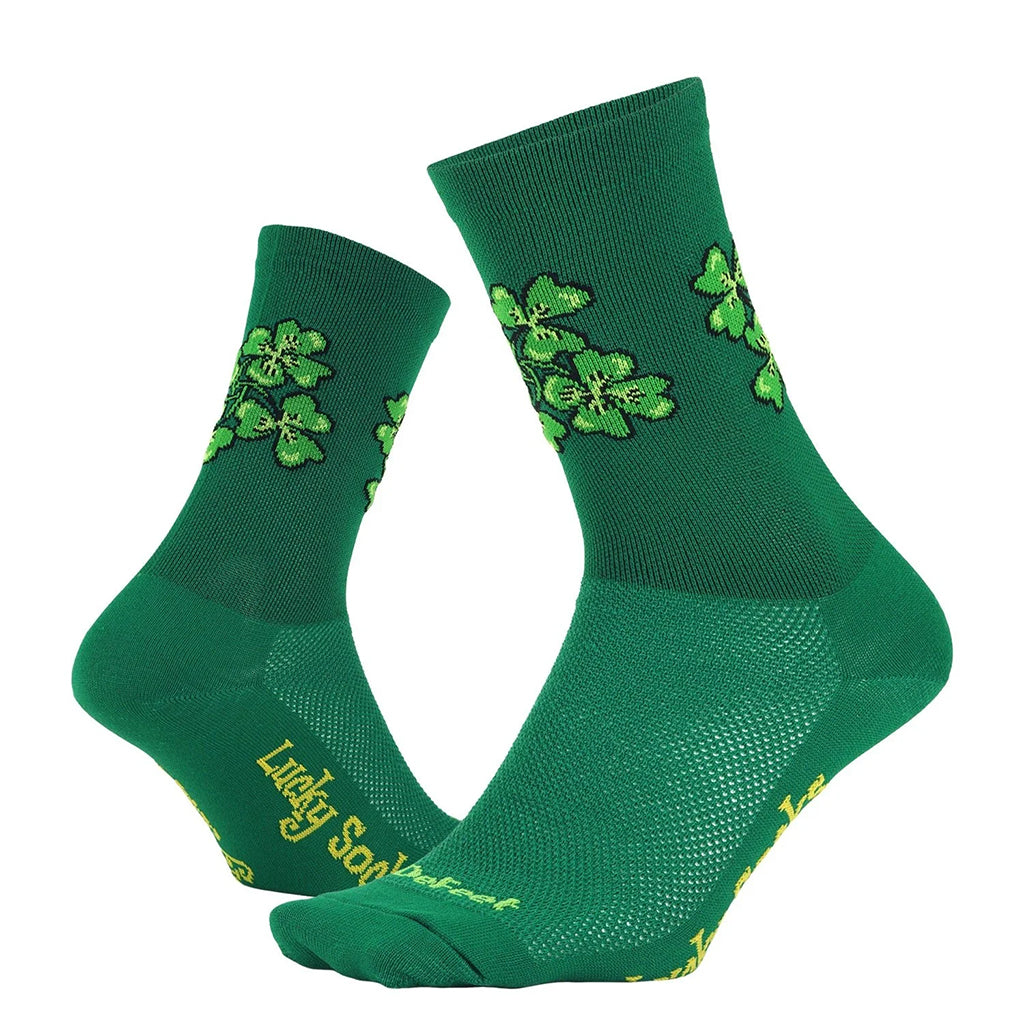 DeFeet Aireator 6" Lucky Socks 7-9 Green