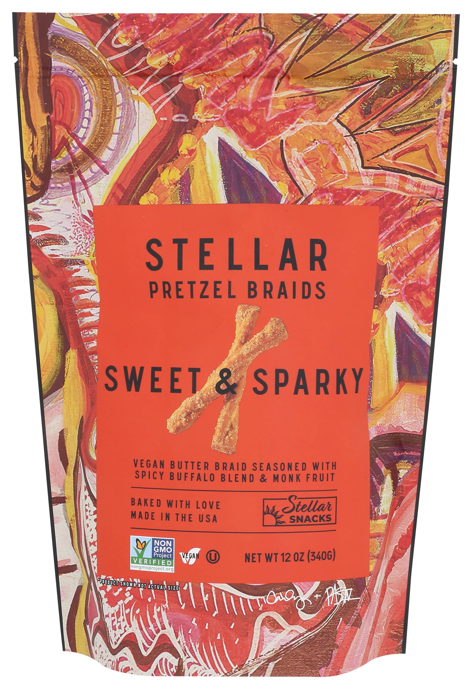 Stellar Snacks - Stellar Pretzel Braids - Sweet & Sparky -12oz-Goodwynn&#39;sGoodwynn&#39;s